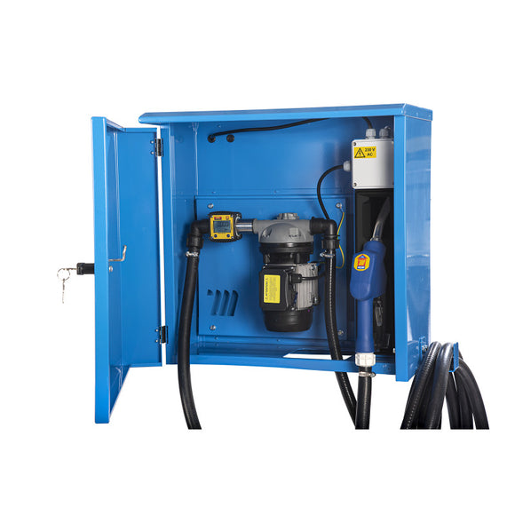 230V Meclube Adblue Dispenser Cabinet includes pump, digital flow meter, & auto cut off nozzel