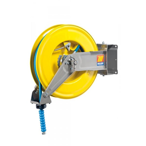 Meclube Powerwasher Hose reel swivelling for AIR / WATER 150°C 400 bar includes 3/8 18mtrs Hose