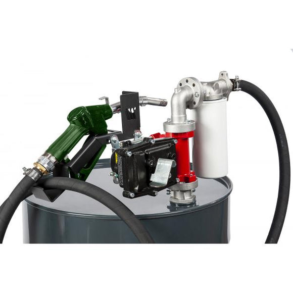 12v Meclube Gasoline Transfer kit 50ltrs/min fits 180-220ltr Barrel- AutoCut off nozzel with Filter